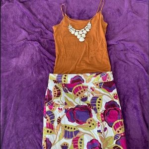 Psychedelic, Mod Inspired Pencil Skirt